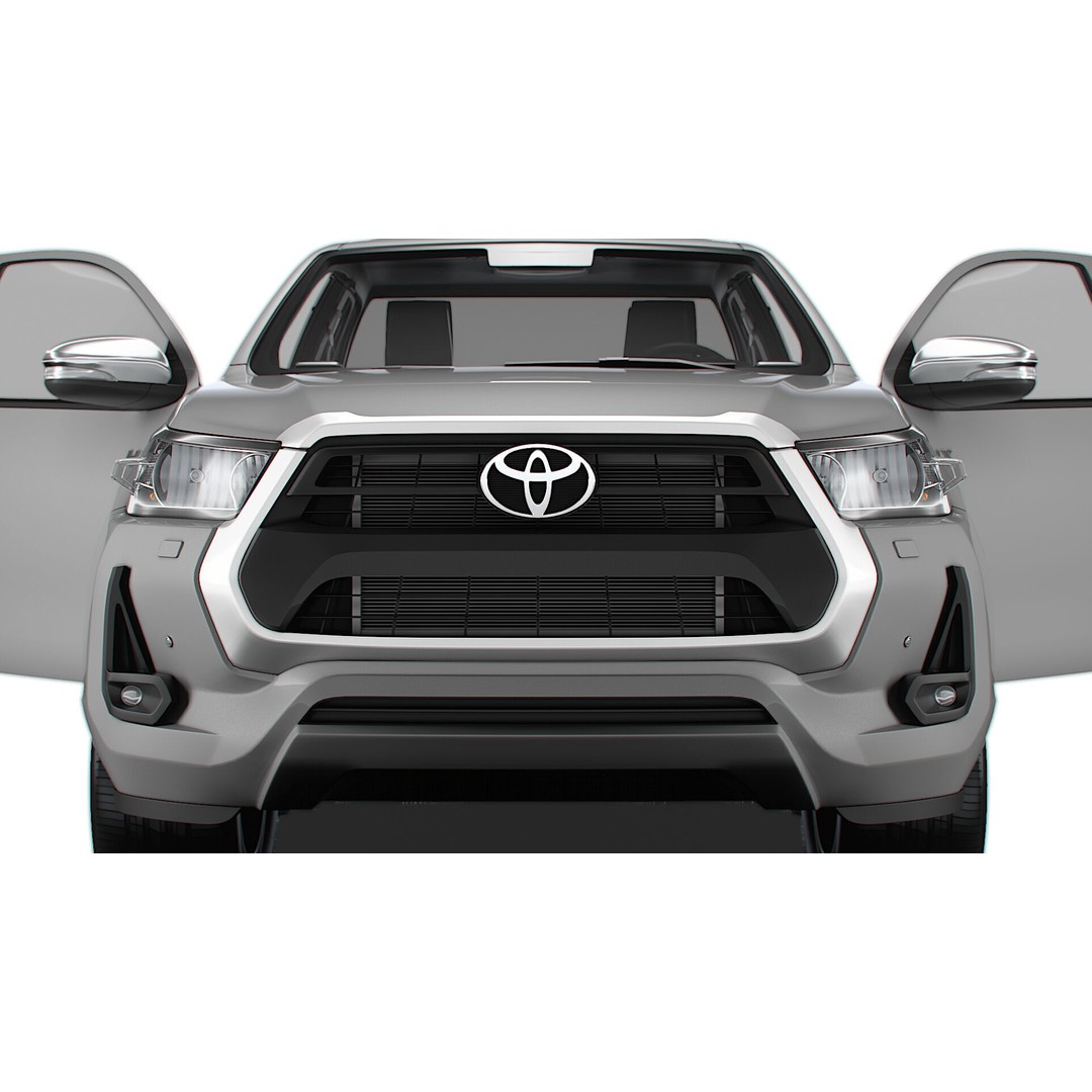 Toyota Hilux Xtra Cab HQ Interior 2024 3D Model – High Poly Game Asset, FBX - View 9