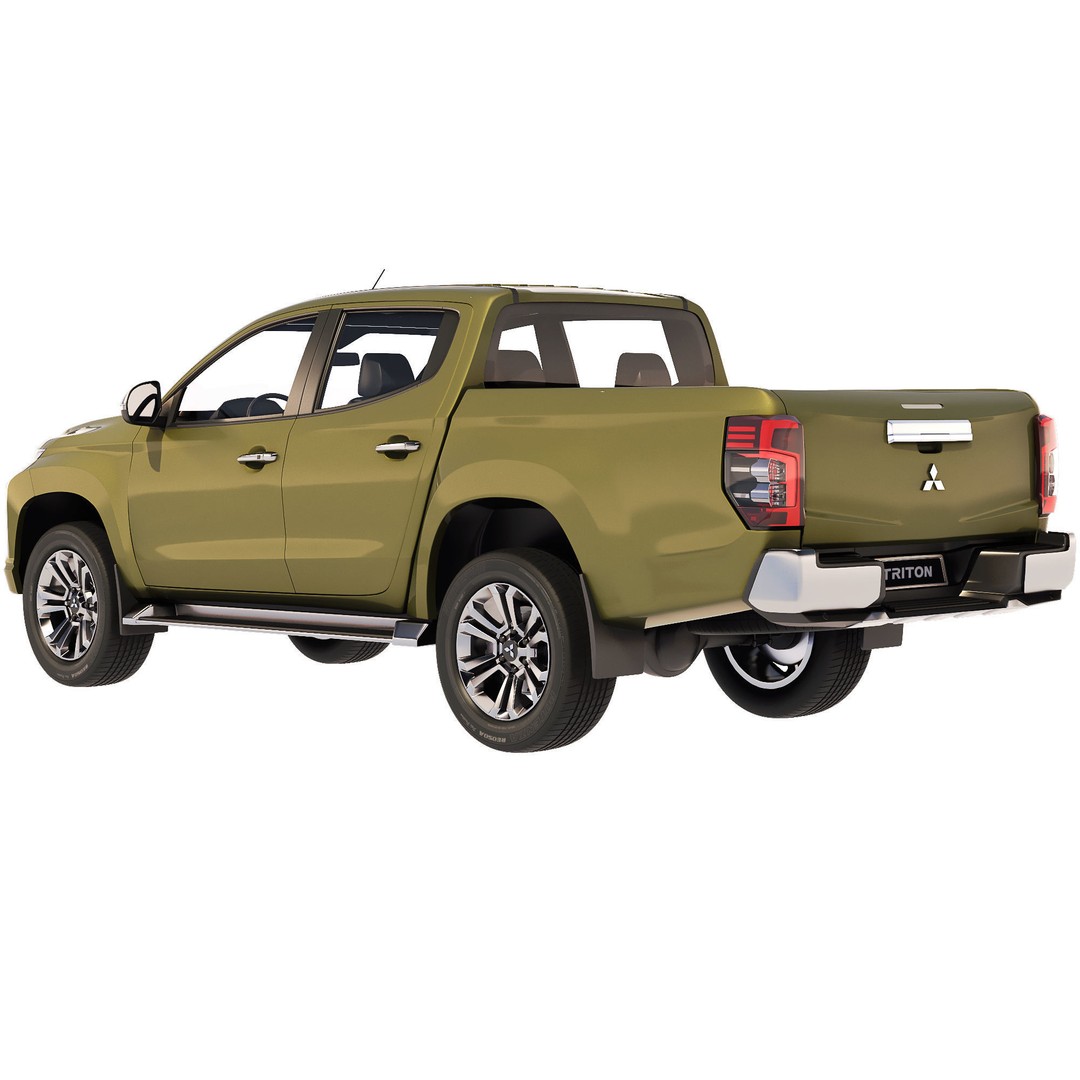 Mitsubishi L200 Triton 2021 3D Model – High Poly Game-Ready Asset, FBX, OBJ - View 10