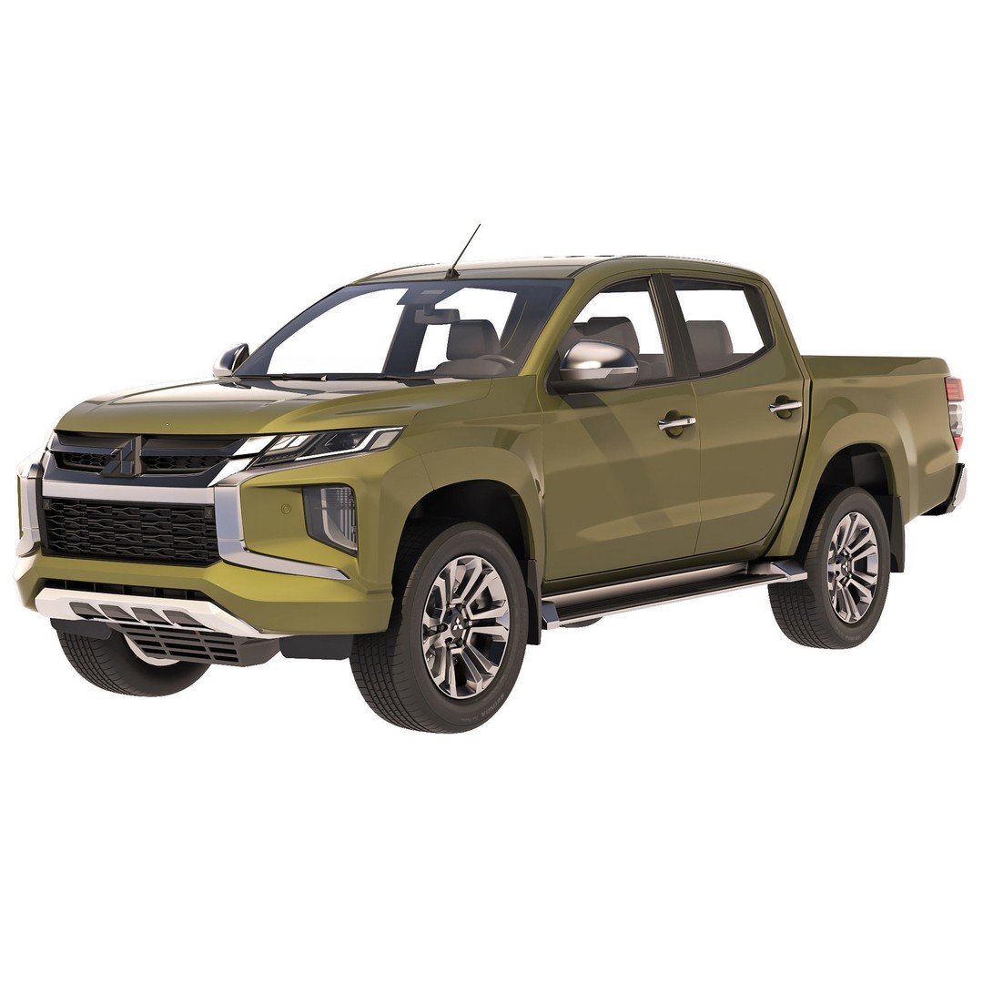 Mitsubishi L200 Triton 2021 3D Model – High Poly Game-Ready Asset, FBX, OBJ - View 13