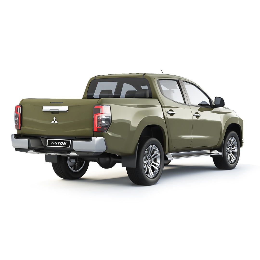 Mitsubishi L200 Triton 2021 3D Model – High Poly Game-Ready Asset, FBX, OBJ - View 3