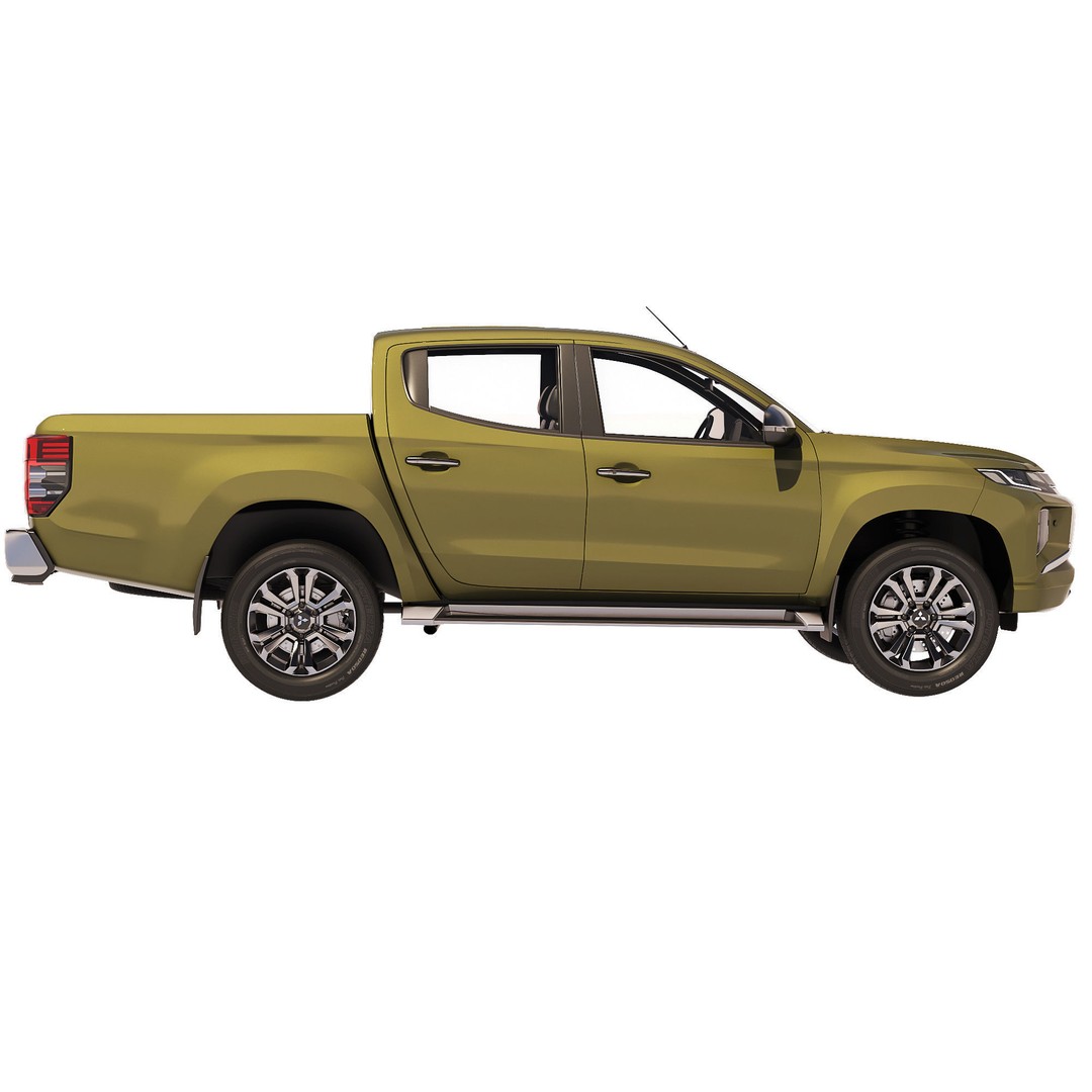 Mitsubishi L200 Triton 2021 3D Model – High Poly Game-Ready Asset, FBX, OBJ - View 4