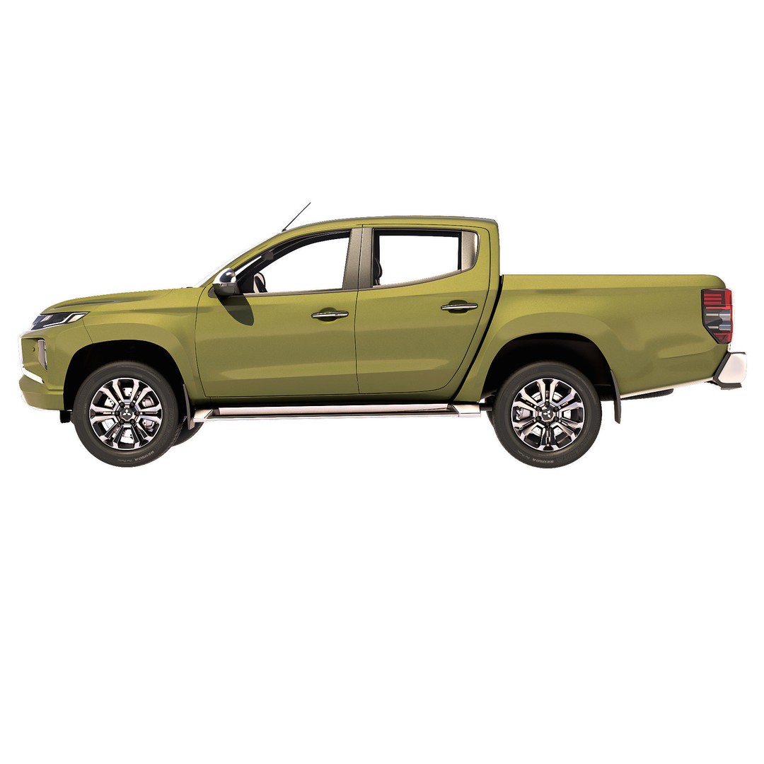 Mitsubishi L200 Triton 2021 3D Model – High Poly Game-Ready Asset, FBX, OBJ - View 6