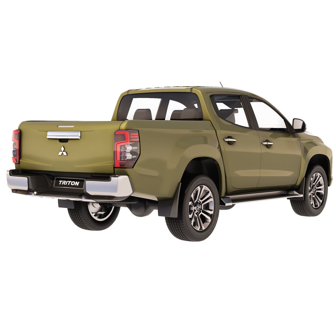 Mitsubishi L200 Triton 2021 3D Model – High Poly Game-Ready Asset, FBX, OBJ - View 7