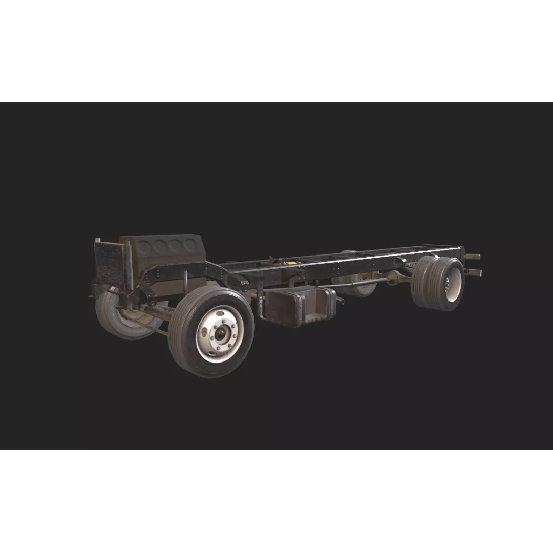GMC Truck 3D Model – Low Poly Game Asset, FBX with PBR Textures