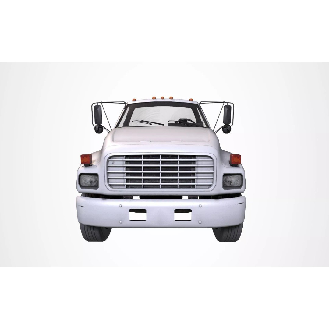 GMC Truck 3D Model – Low Poly Game Asset, FBX with PBR Textures - View 11