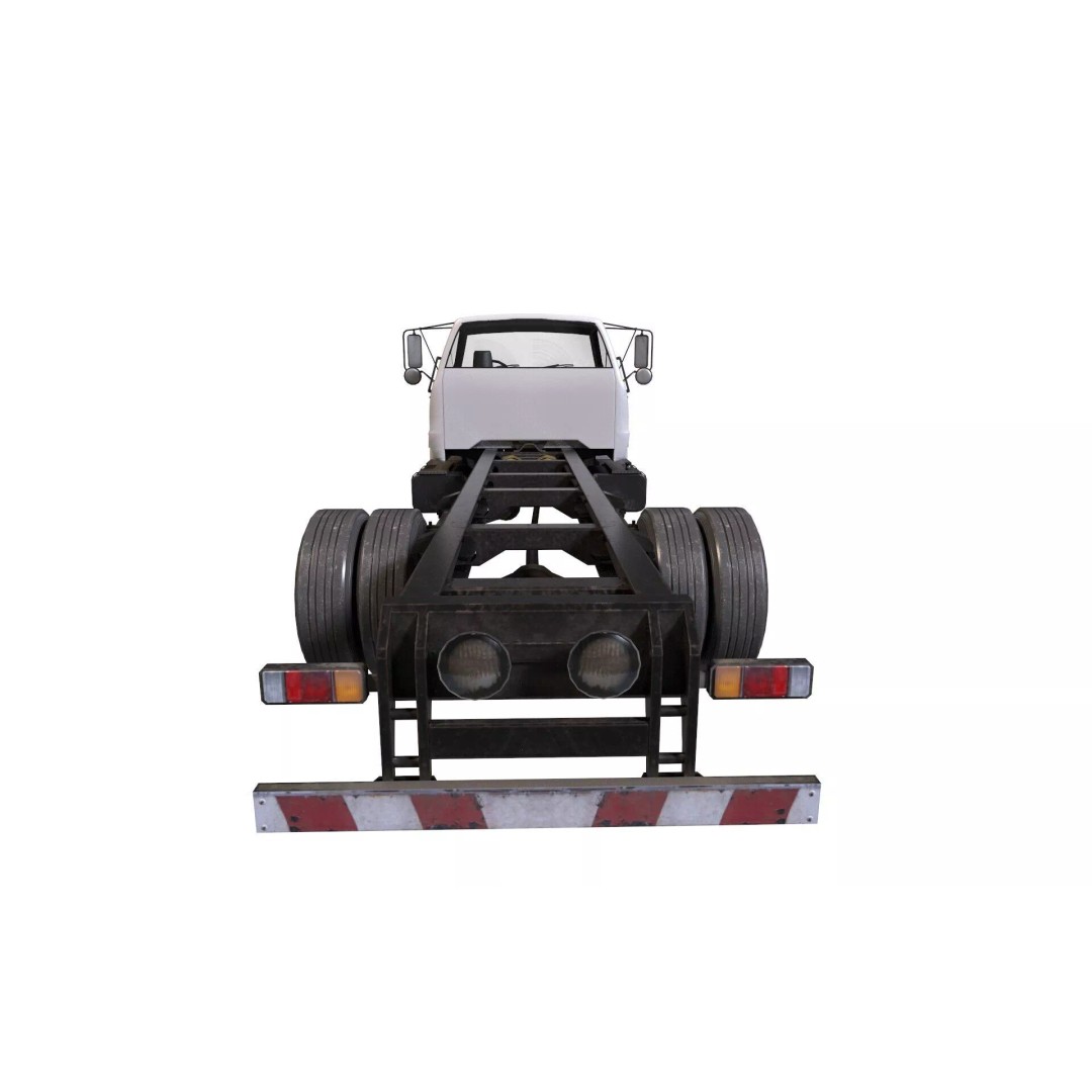 GMC Truck 3D Model – Low Poly Game Asset, FBX with PBR Textures - View 15