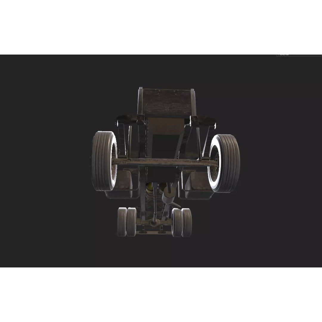 GMC Truck 3D Model – Low Poly Game Asset, FBX with PBR Textures - View 26