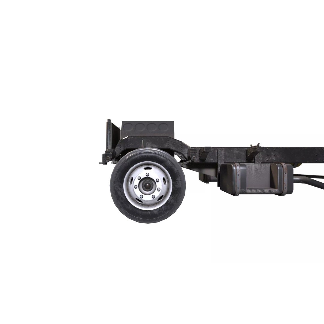 GMC Truck 3D Model – Low Poly Game Asset, FBX with PBR Textures - View 5