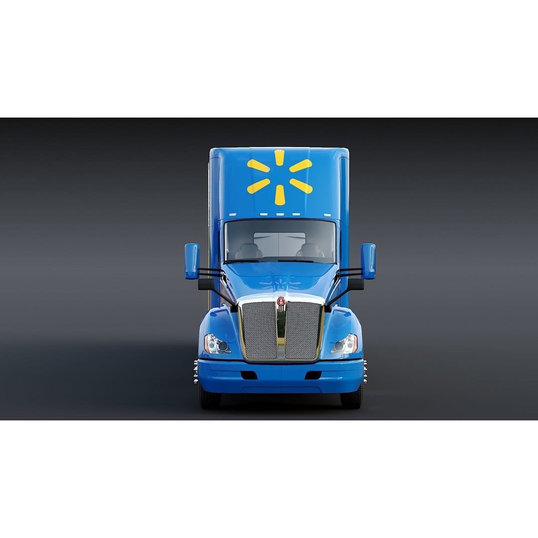 Kenworth T680 Day Cab 3D Model – Low Poly Game Asset, FBX, PBR - View 16
