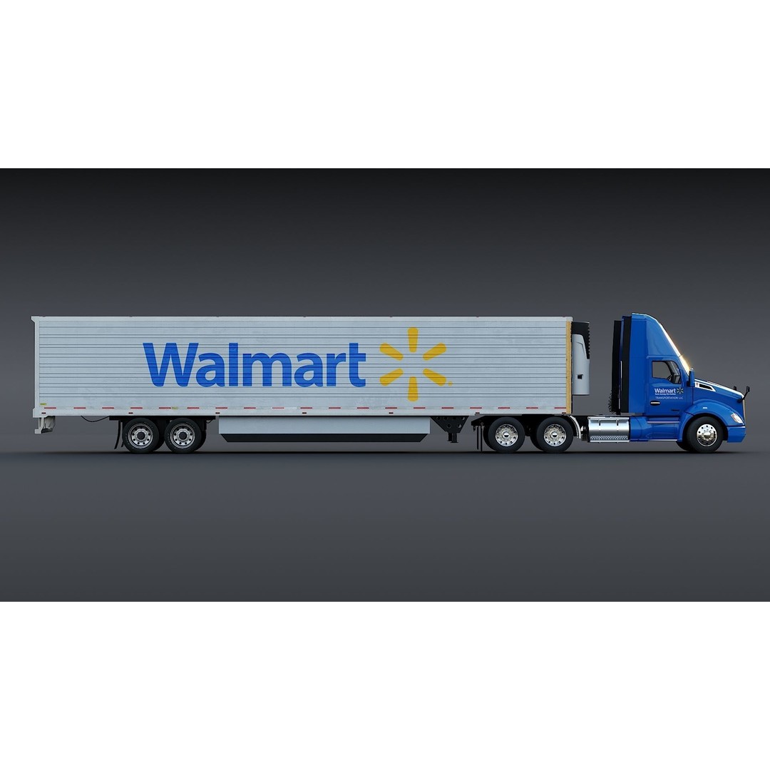 Kenworth T680 Day Cab 3D Model – Low Poly Game Asset, FBX, PBR - View 18