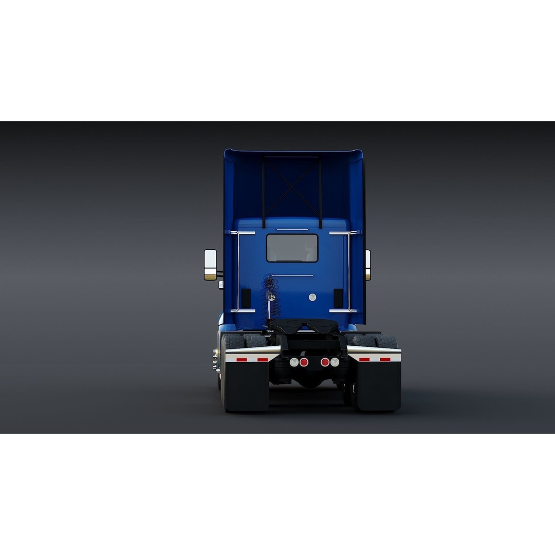 Kenworth T680 Day Cab 3D Model – Low Poly Game Asset, FBX, PBR - View 19