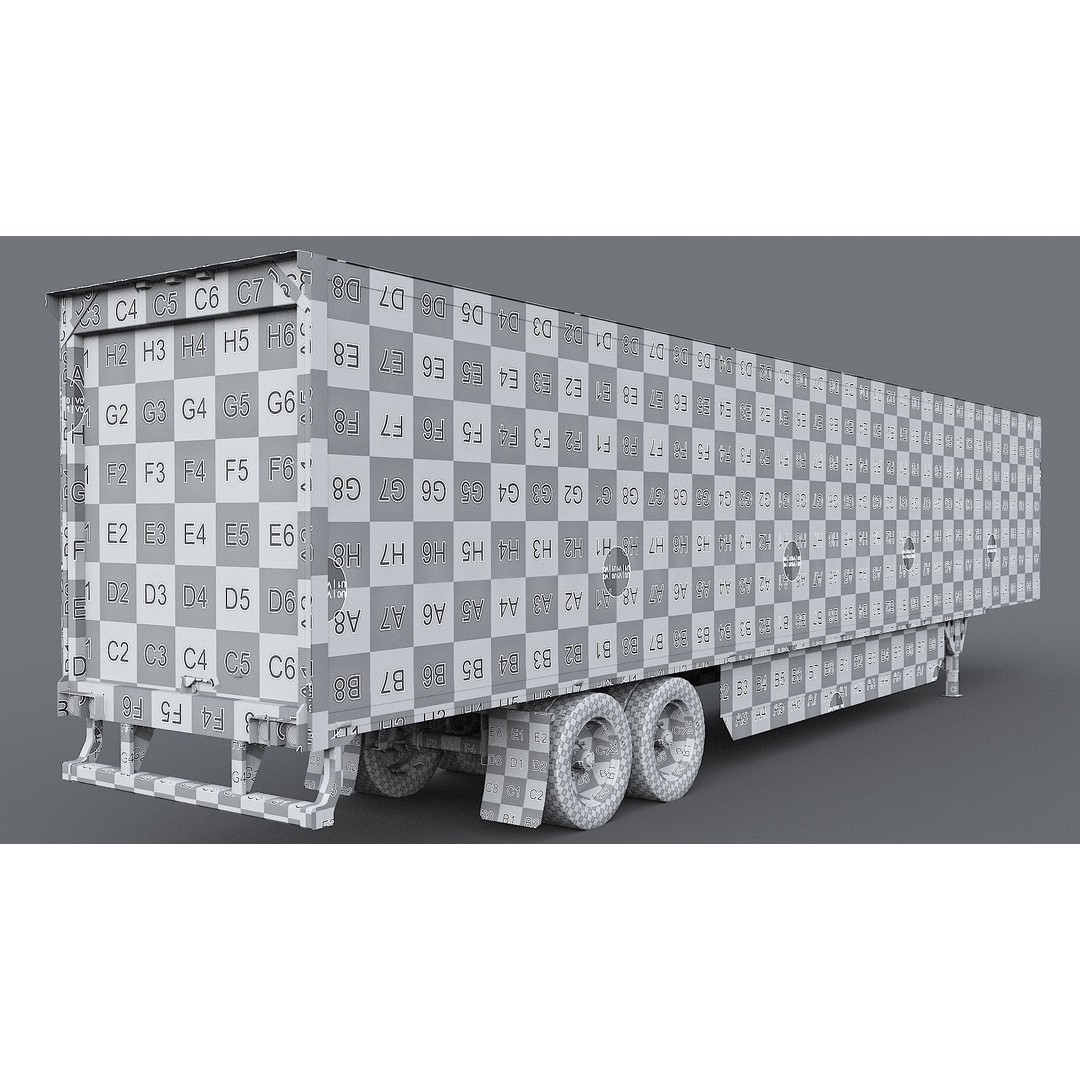 Kenworth T680 Day Cab 3D Model – Low Poly Game Asset, FBX, PBR - View 45