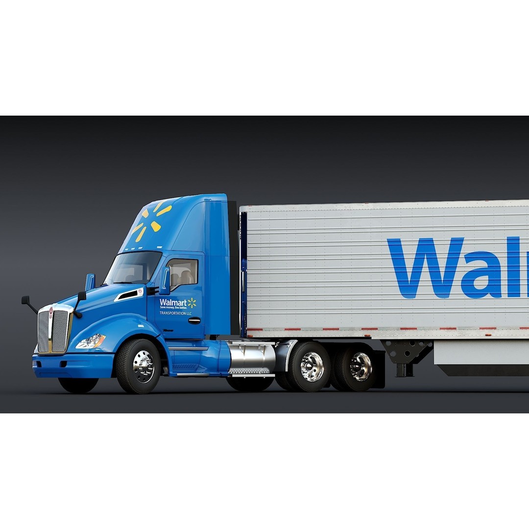 Kenworth T680 Day Cab 3D Model – Low Poly Game Asset, FBX, PBR - View 6