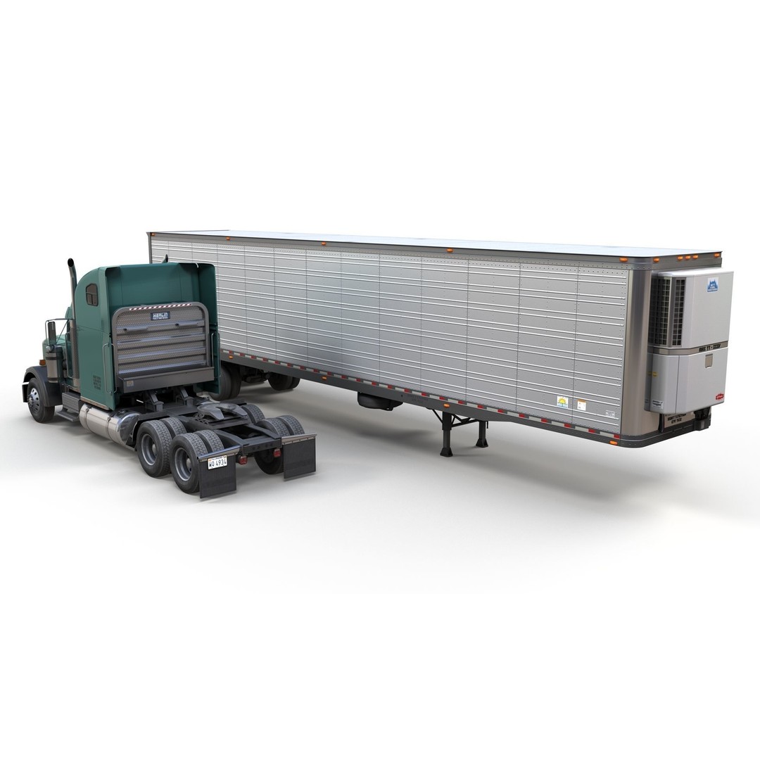Freightliner Classic XL 3D Model – Low Poly Game Ready Truck Trailer - View 15