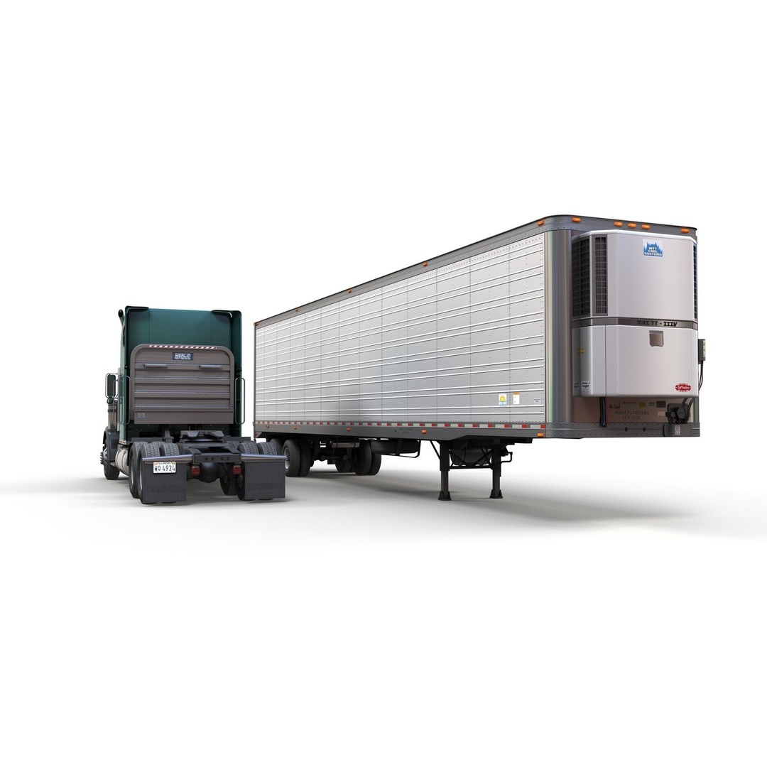 Freightliner Classic XL 3D Model – Low Poly Game Ready Truck Trailer - View 16