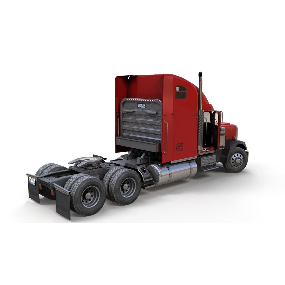 Freightliner Classic XL 3D Model – Low Poly Game Ready Truck Trailer - View 18