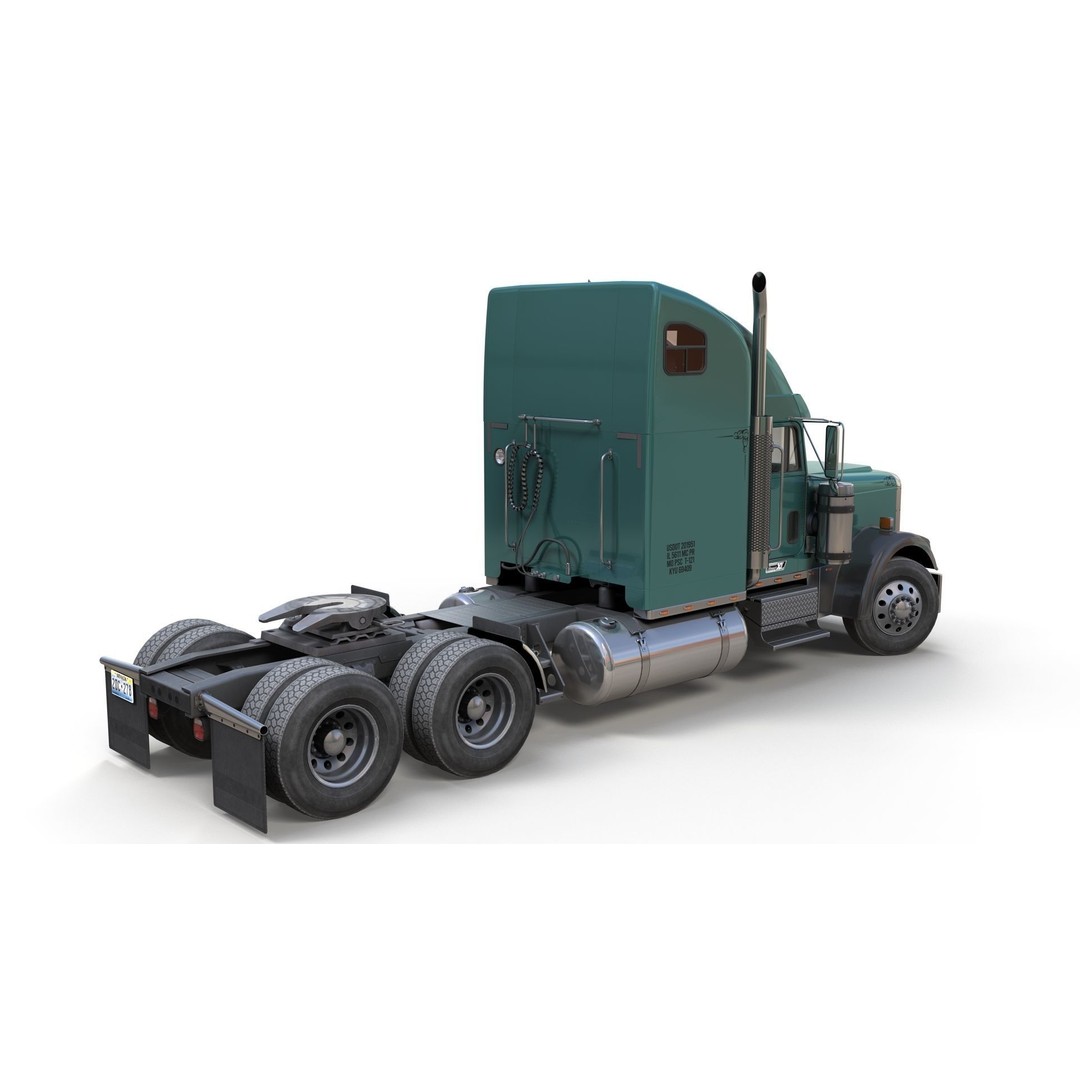 Freightliner Classic XL 3D Model – Low Poly Game Ready Truck Trailer - View 23