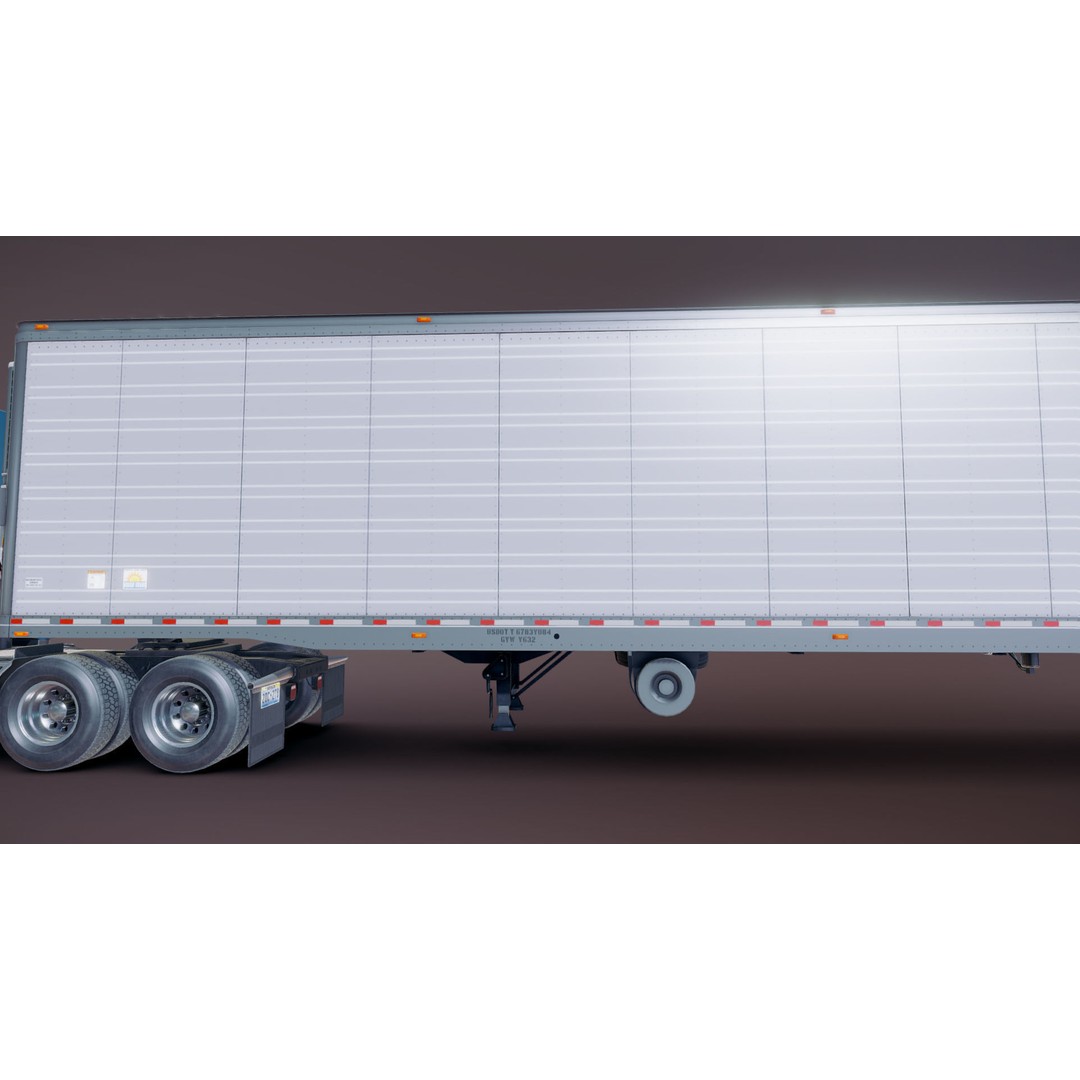 Freightliner Classic XL 3D Model – Low Poly Game Ready Truck Trailer - View 41