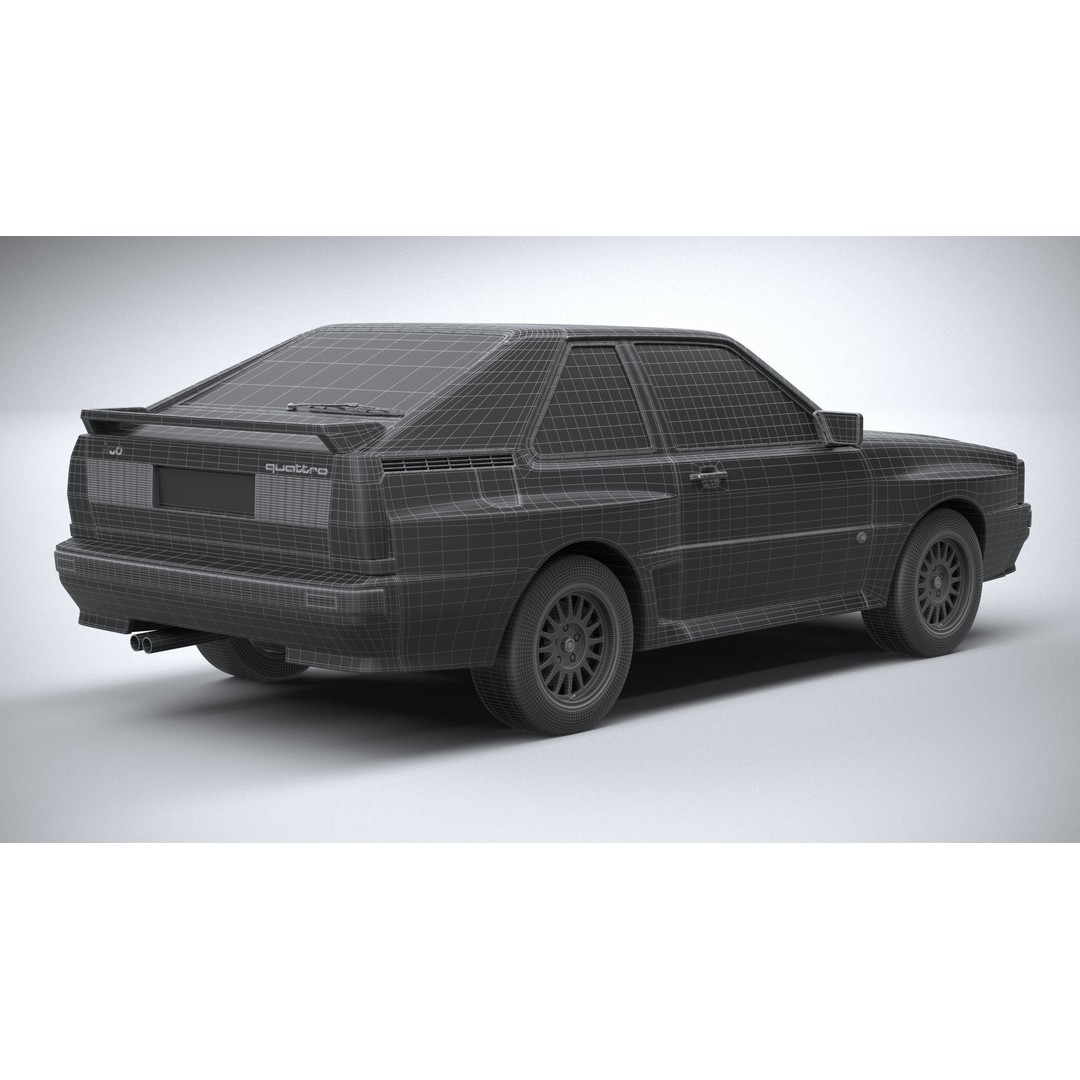 Audi Sport Quattro 1985 3D Model – High Poly Car Asset, FBX, OBJ