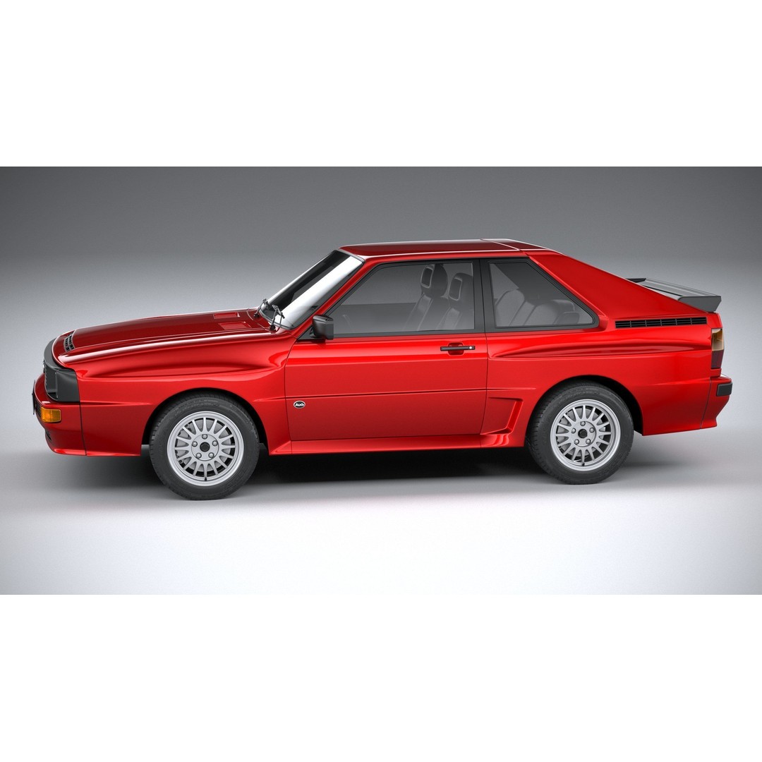 Audi Sport Quattro 1985 3D Model – High Poly Car Asset, FBX, OBJ - View 10
