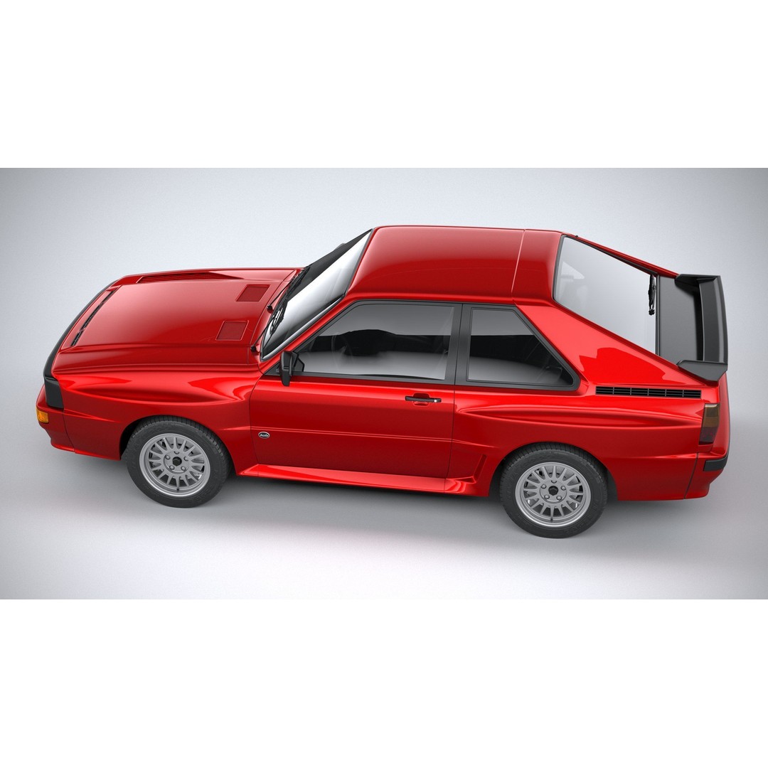 Audi Sport Quattro 1985 3D Model – High Poly Car Asset, FBX, OBJ - View 11