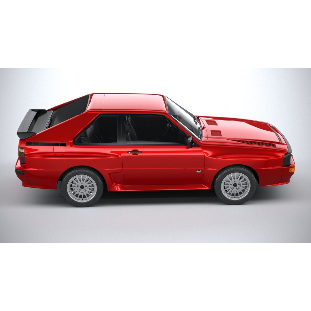 Audi Sport Quattro 1985 3D Model – High Poly Car Asset, FBX, OBJ - View 13
