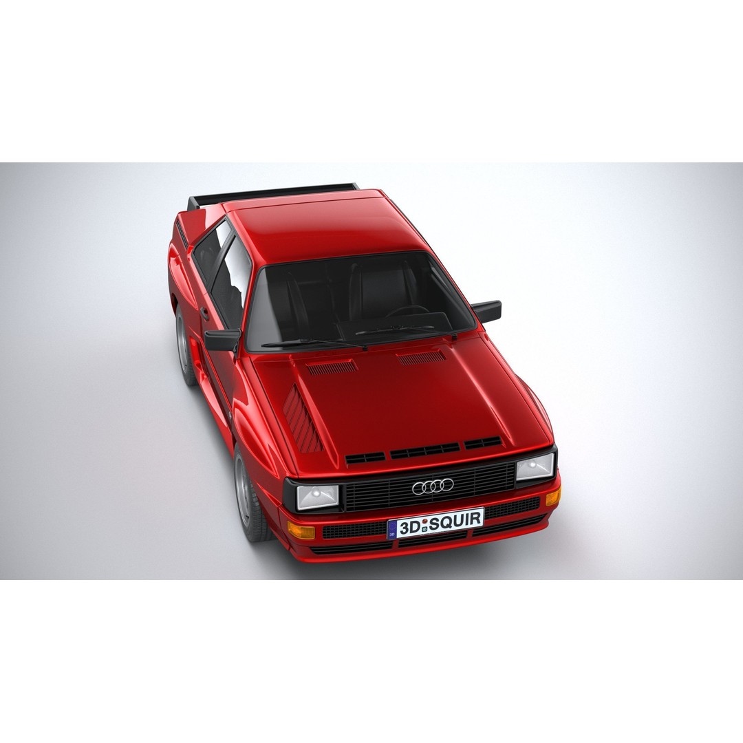 Audi Sport Quattro 1985 3D Model – High Poly Car Asset, FBX, OBJ - View 14