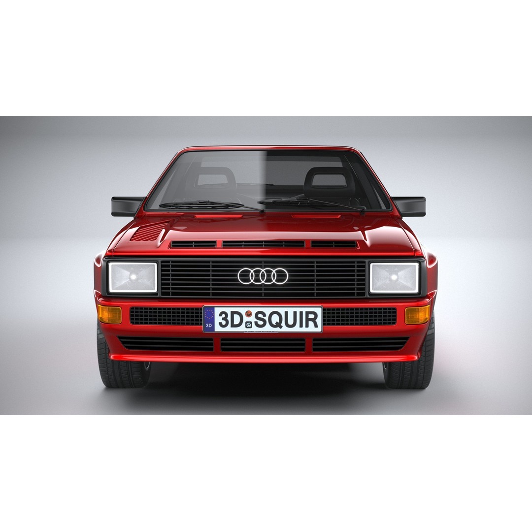 Audi Sport Quattro 1985 3D Model – High Poly Car Asset, FBX, OBJ - View 15