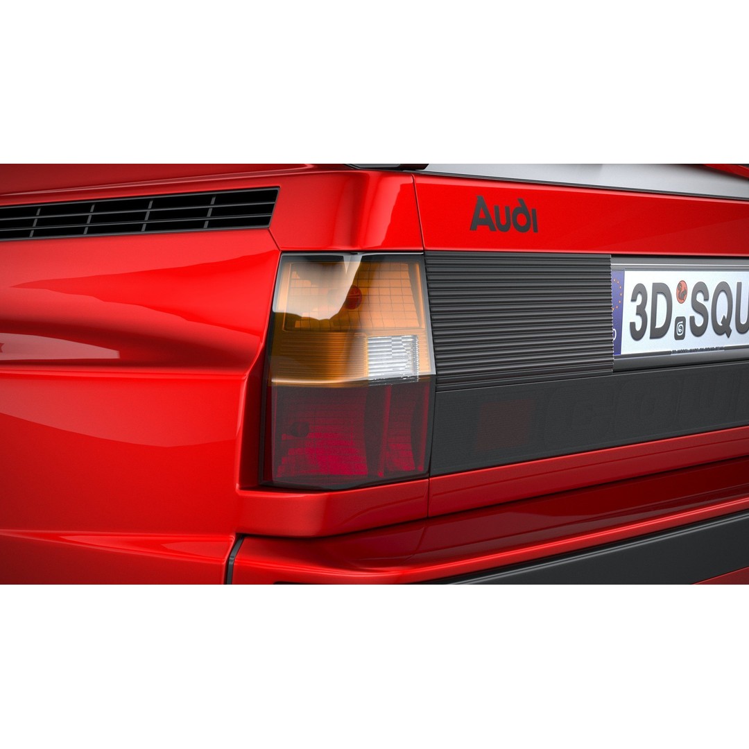 Audi Sport Quattro 1985 3D Model – High Poly Car Asset, FBX, OBJ - View 17