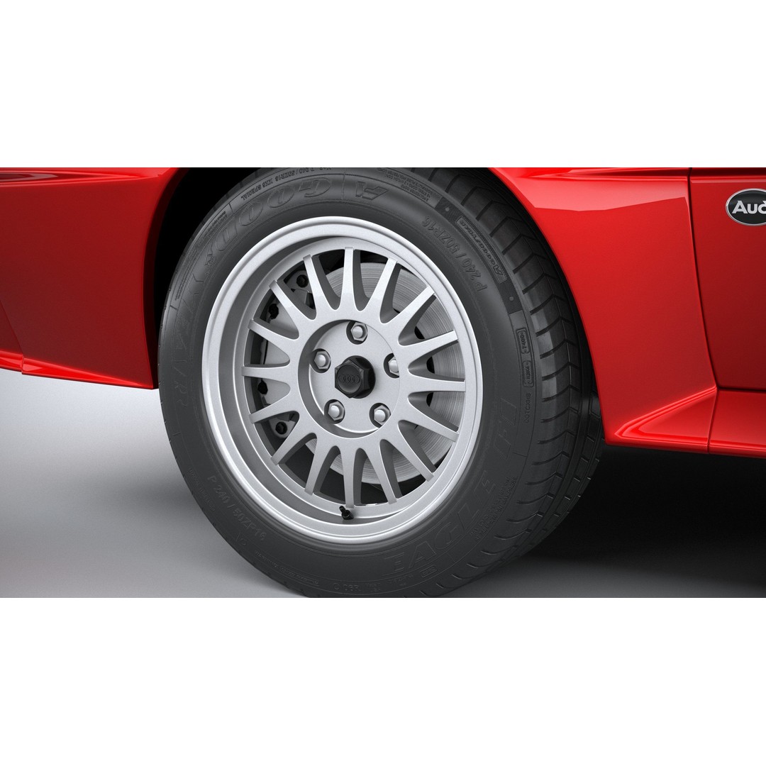 Audi Sport Quattro 1985 3D Model – High Poly Car Asset, FBX, OBJ - View 18