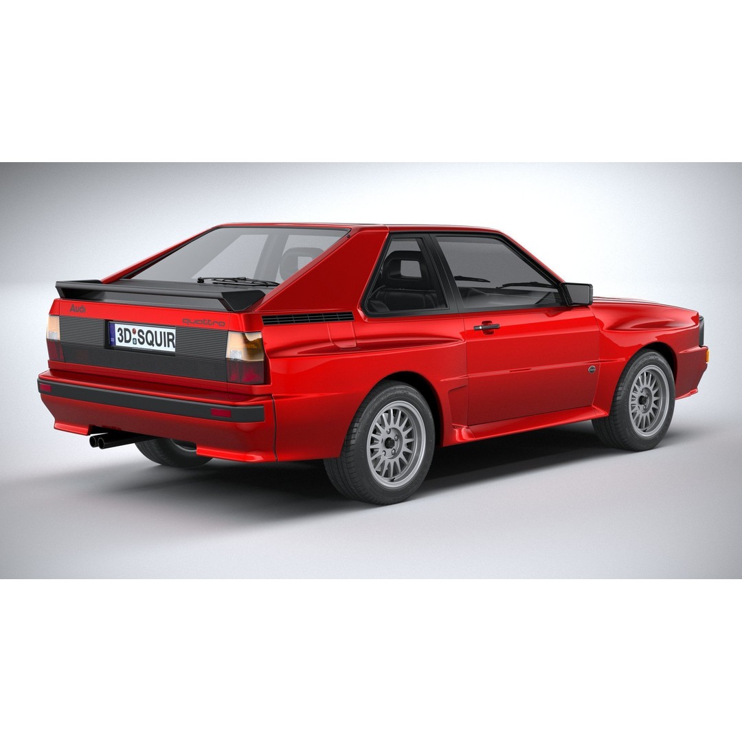 Audi Sport Quattro 1985 3D Model – High Poly Car Asset, FBX, OBJ - View 19