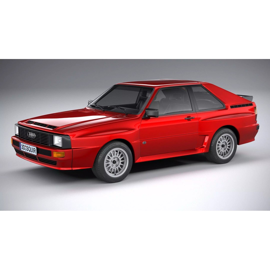 Audi Sport Quattro 1985 3D Model – High Poly Car Asset, FBX, OBJ - View 2