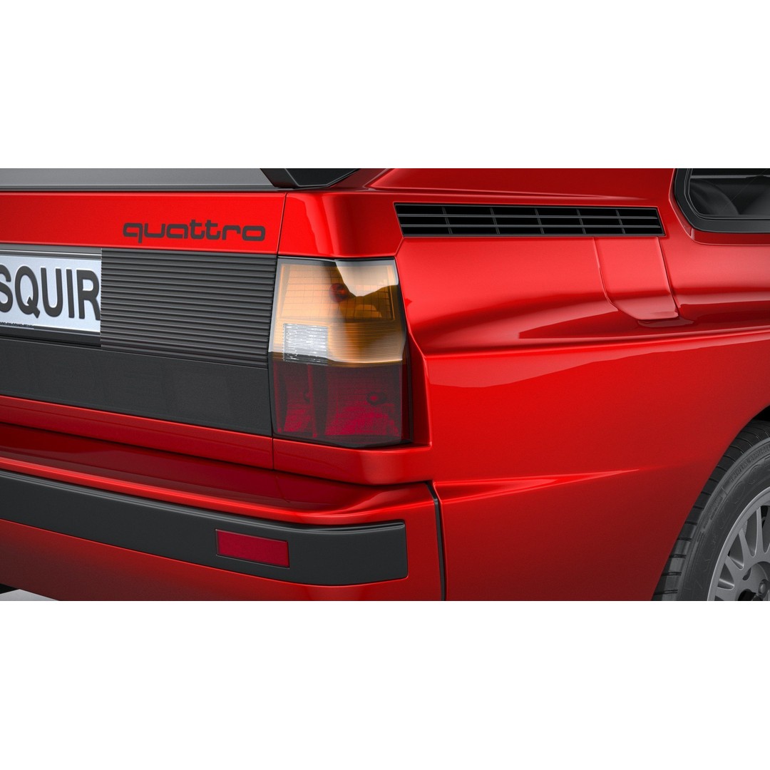 Audi Sport Quattro 1985 3D Model – High Poly Car Asset, FBX, OBJ - View 20