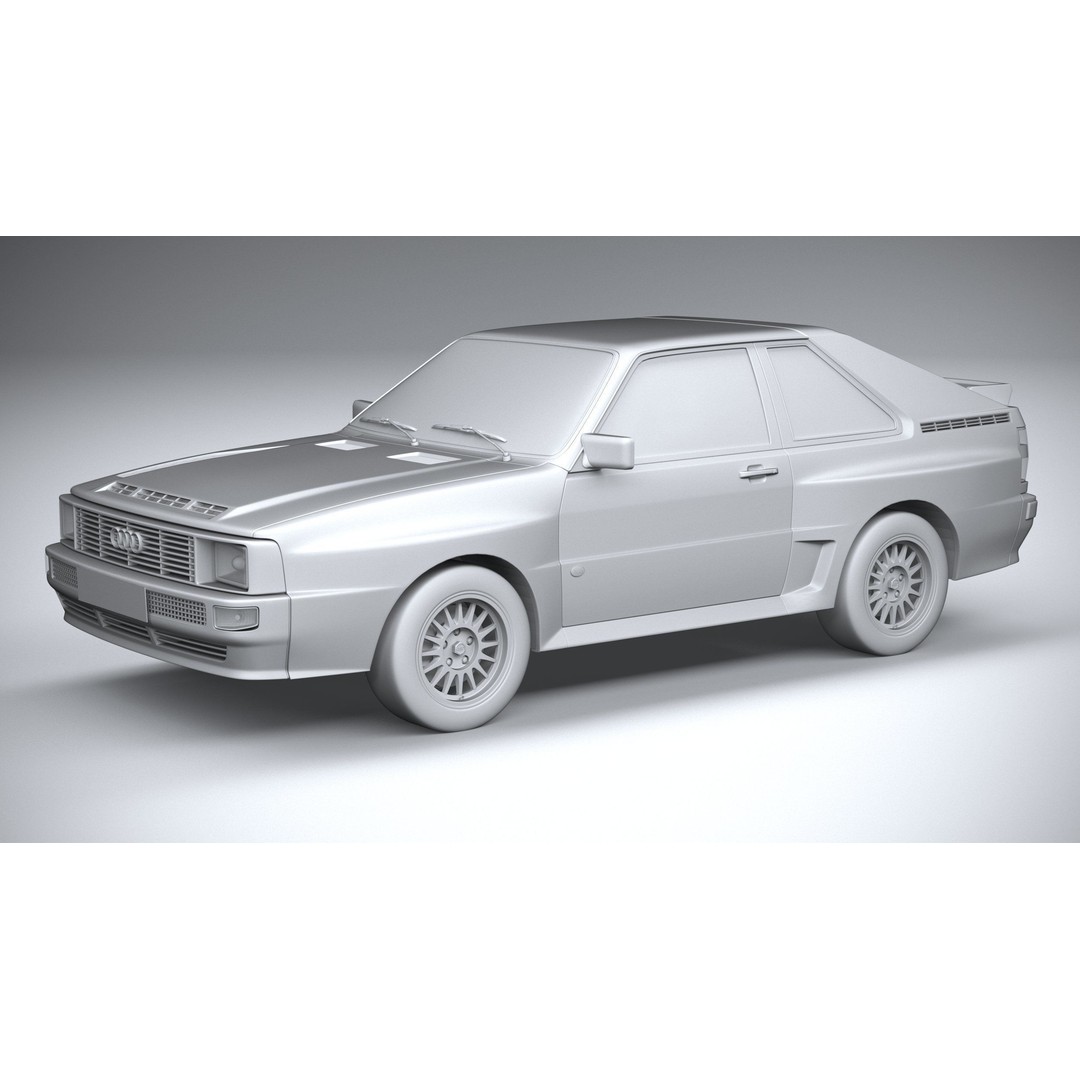 Audi Sport Quattro 1985 3D Model – High Poly Car Asset, FBX, OBJ - View 21