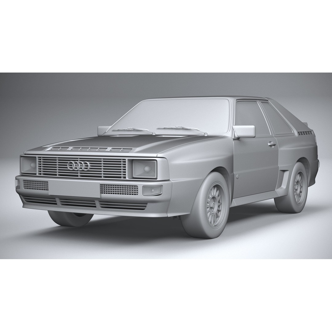 Audi Sport Quattro 1985 3D Model – High Poly Car Asset, FBX, OBJ - View 22