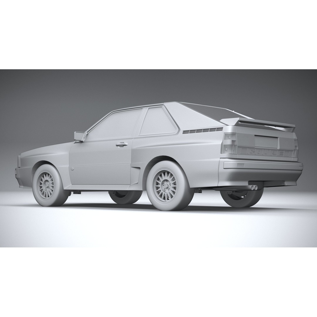Audi Sport Quattro 1985 3D Model – High Poly Car Asset, FBX, OBJ - View 23
