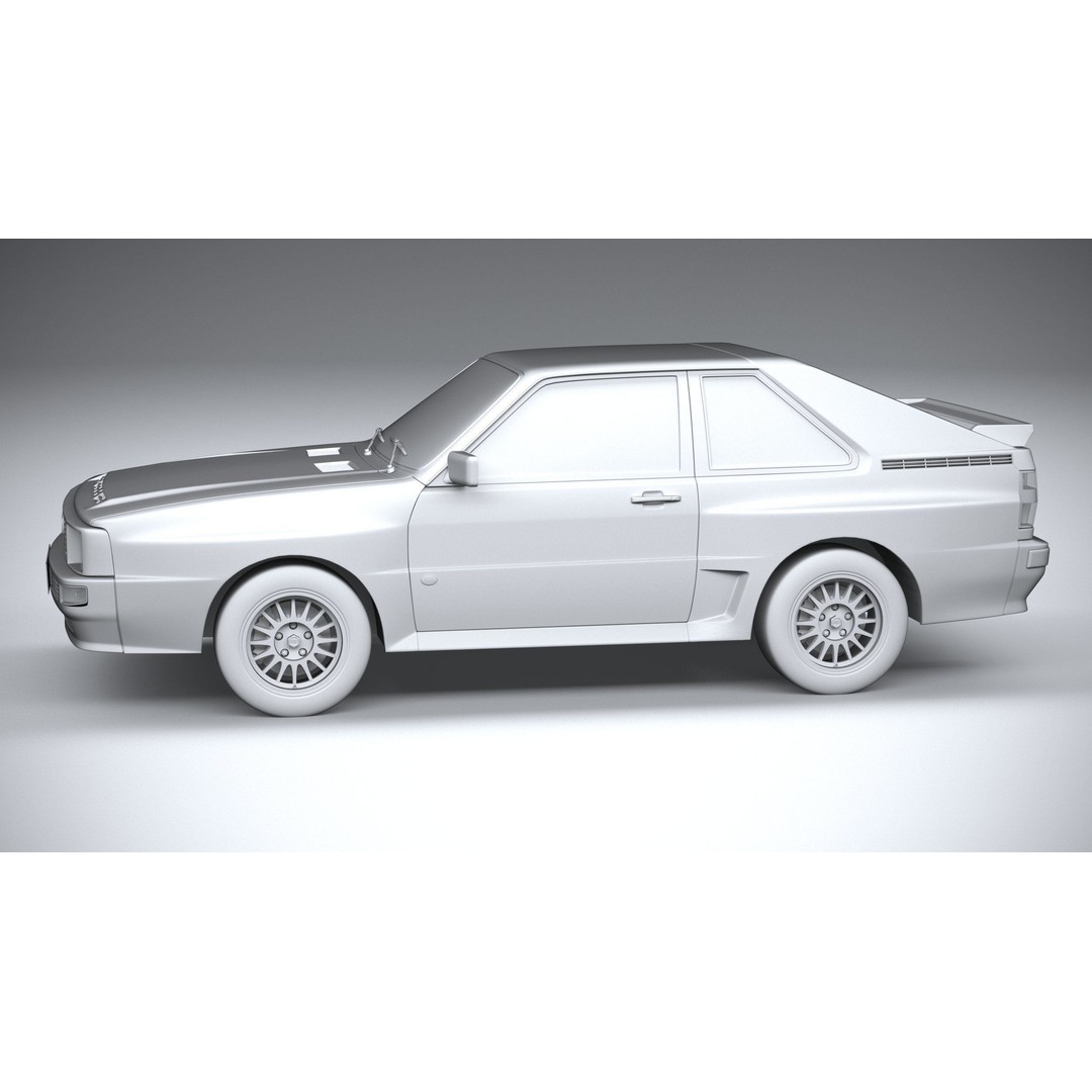 Audi Sport Quattro 1985 3D Model – High Poly Car Asset, FBX, OBJ - View 24