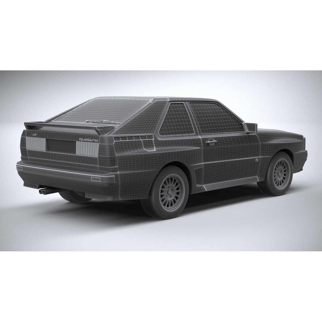 Audi Sport Quattro 1985 3D Model – High Poly Car Asset, FBX, OBJ - View 29
