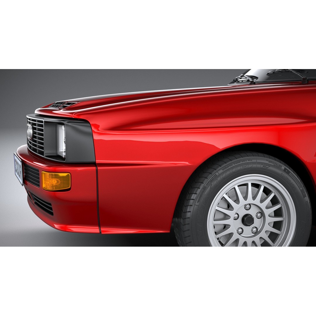 Audi Sport Quattro 1985 3D Model – High Poly Car Asset, FBX, OBJ - View 5