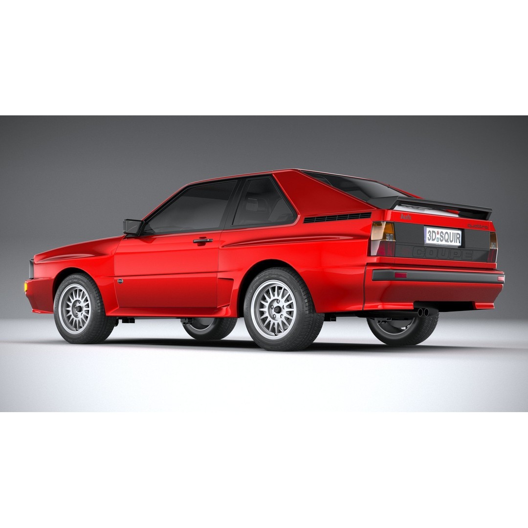 Audi Sport Quattro 1985 3D Model – High Poly Car Asset, FBX, OBJ - View 7