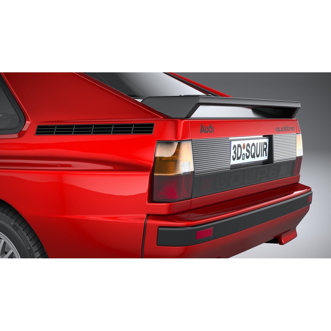 Audi Sport Quattro 1985 3D Model – High Poly Car Asset, FBX, OBJ - View 8