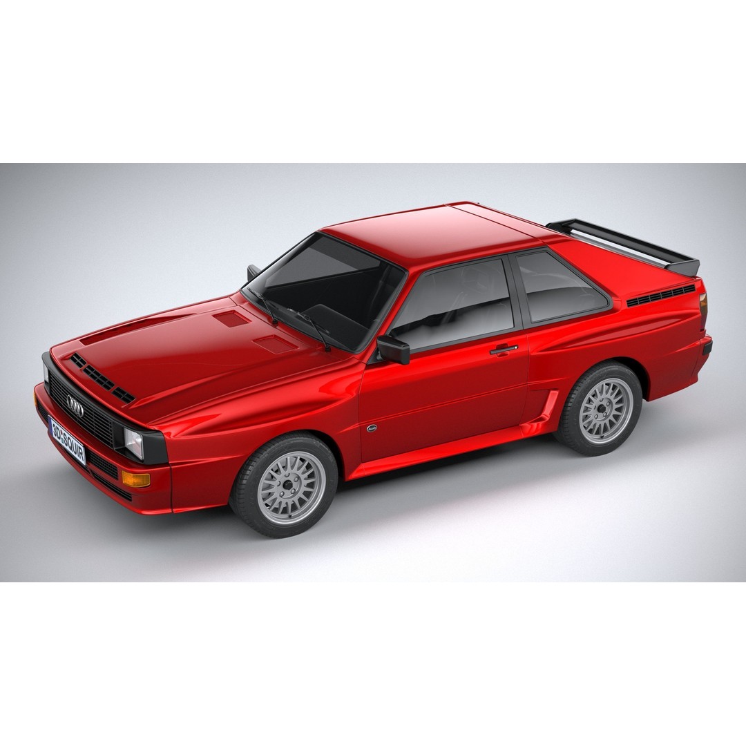 Audi Sport Quattro 1985 3D Model – High Poly Car Asset, FBX, OBJ - View 9