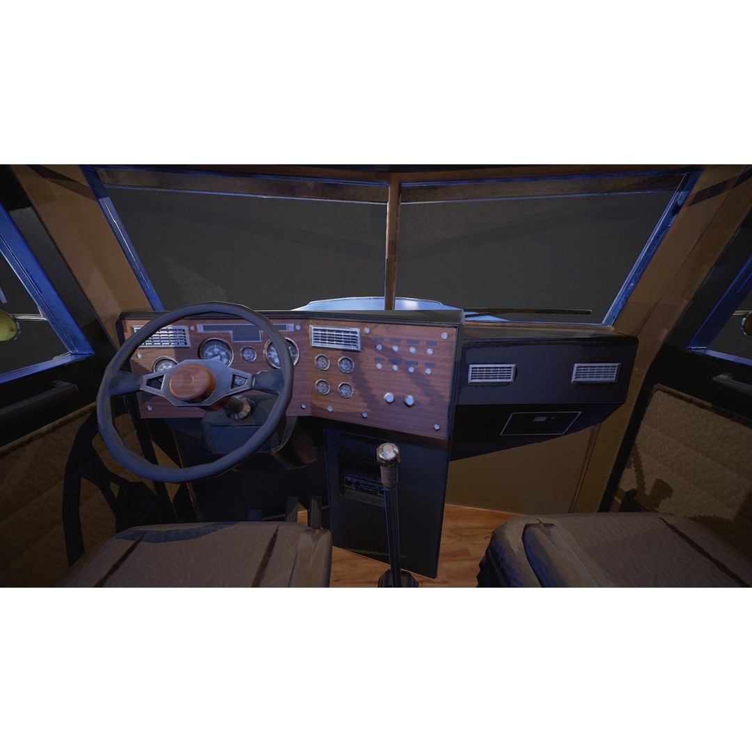 American Peterbilt Truck 3D Model – Low Poly PBR Game Asset, FBX - View 8