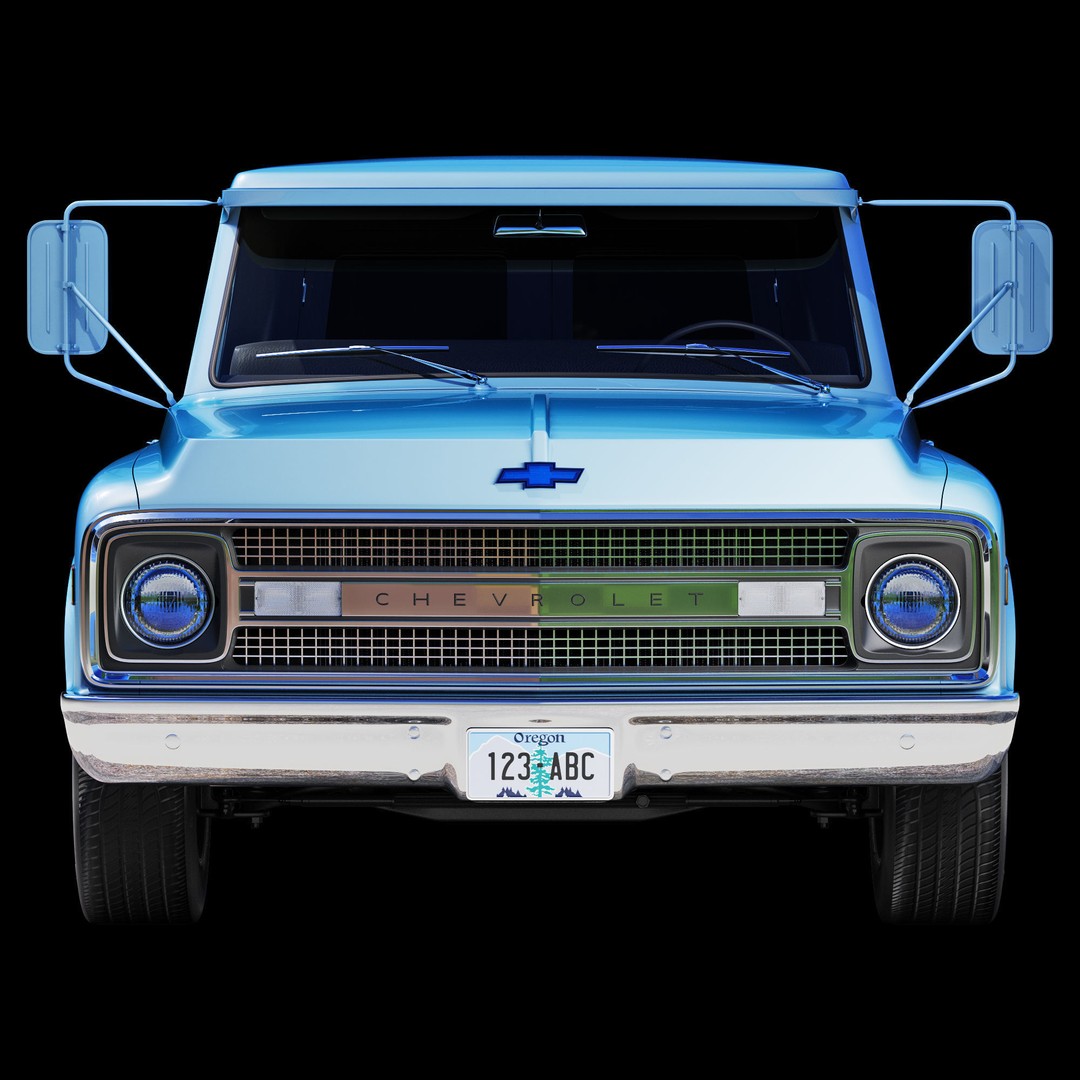 Chevrolet Suburban 1969 3D Model – High Poly Game-Ready Asset, FBX - View 12