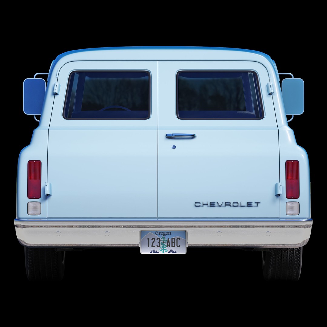 Chevrolet Suburban 1969 3D Model – High Poly Game-Ready Asset, FBX - View 13