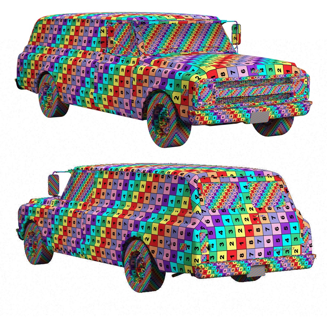 Chevrolet Suburban 1969 3D Model – High Poly Game-Ready Asset, FBX - View 20