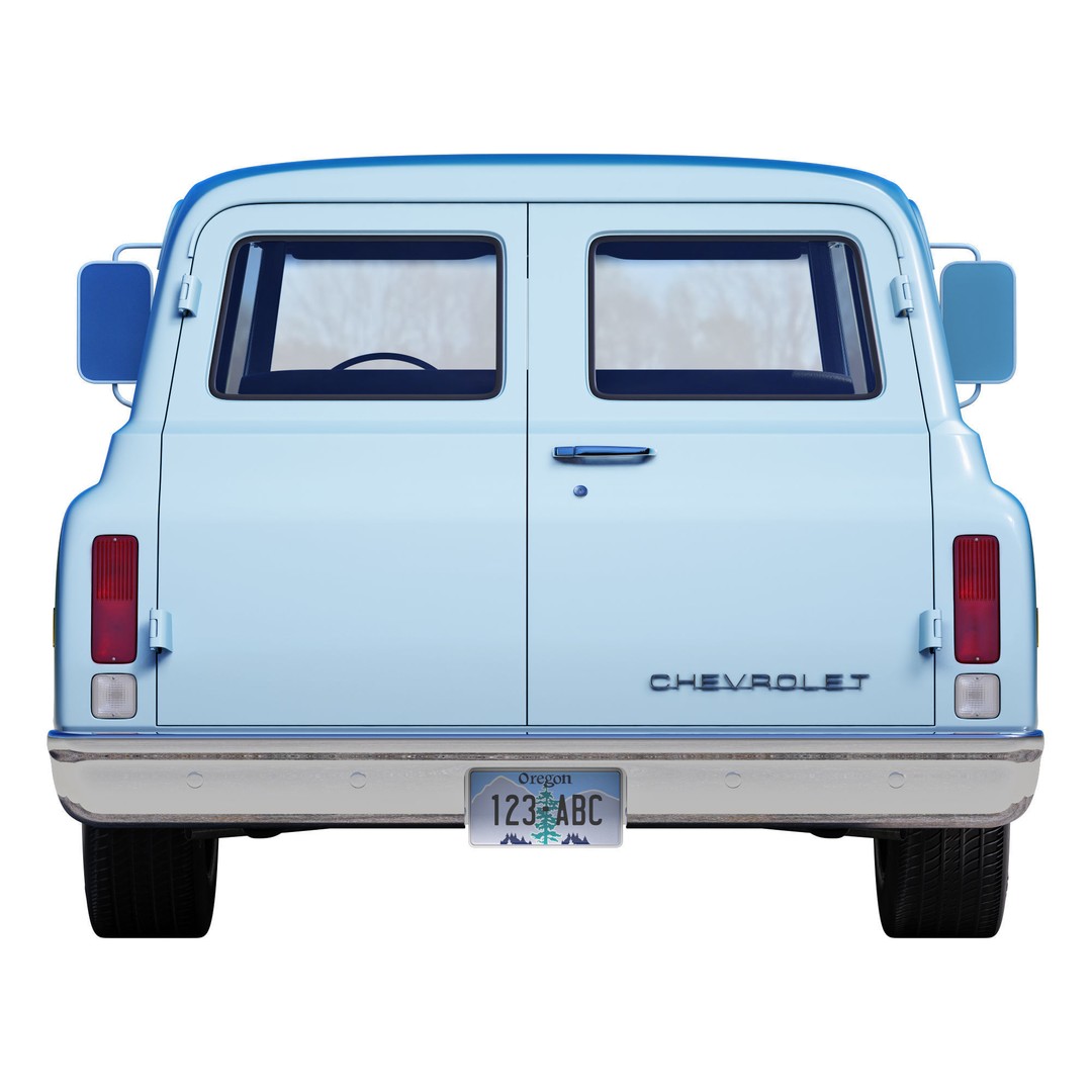 Chevrolet Suburban 1969 3D Model – High Poly Game-Ready Asset, FBX - View 5
