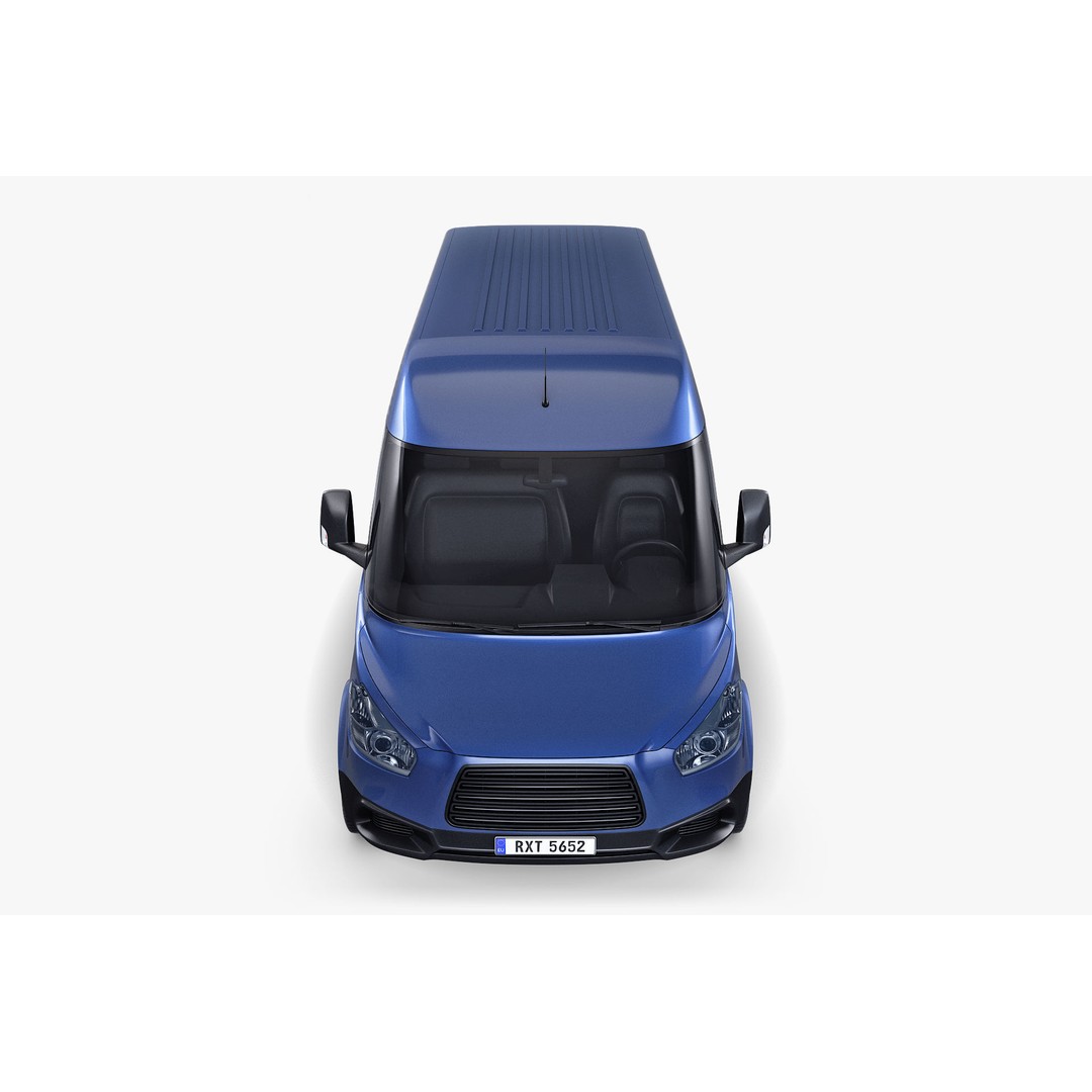 Generic Commercial Cargo Van M 2 3D Model – High Poly Vehicle Asset, FBX, OBJ - View 10