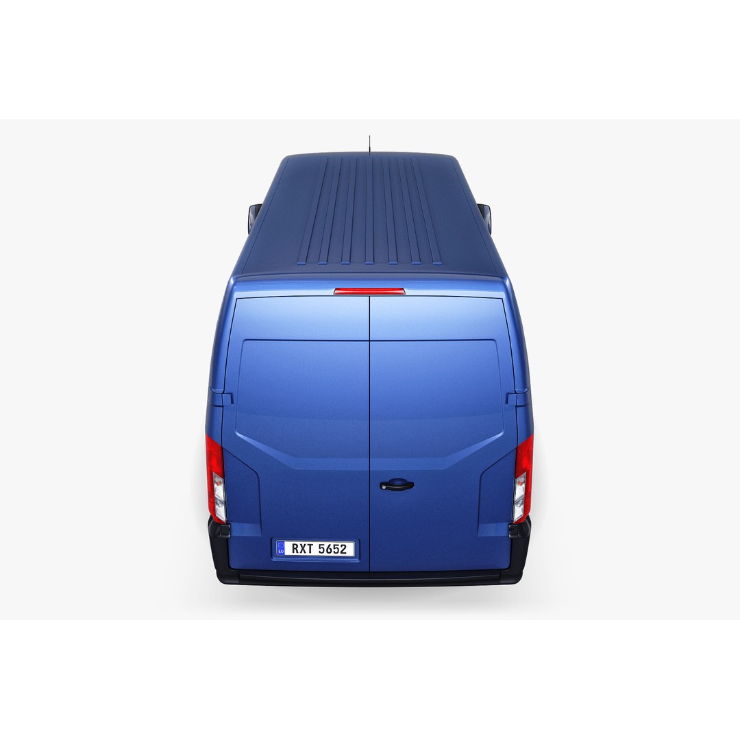 Generic Commercial Cargo Van M 2 3D Model – High Poly Vehicle Asset, FBX, OBJ - View 11