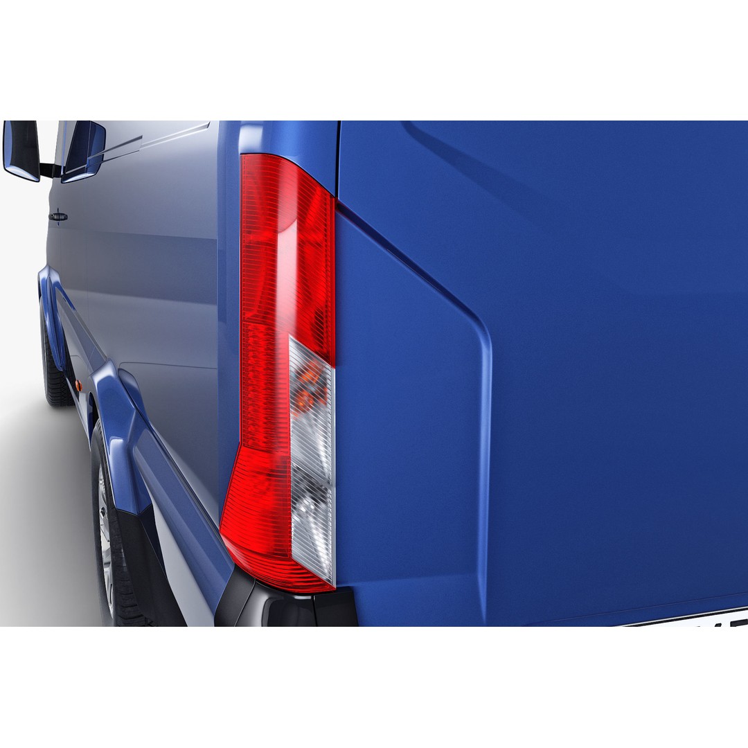 Generic Commercial Cargo Van M 2 3D Model – High Poly Vehicle Asset, FBX, OBJ - View 13